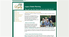 Desktop Screenshot of legacyestateplanningaz.com